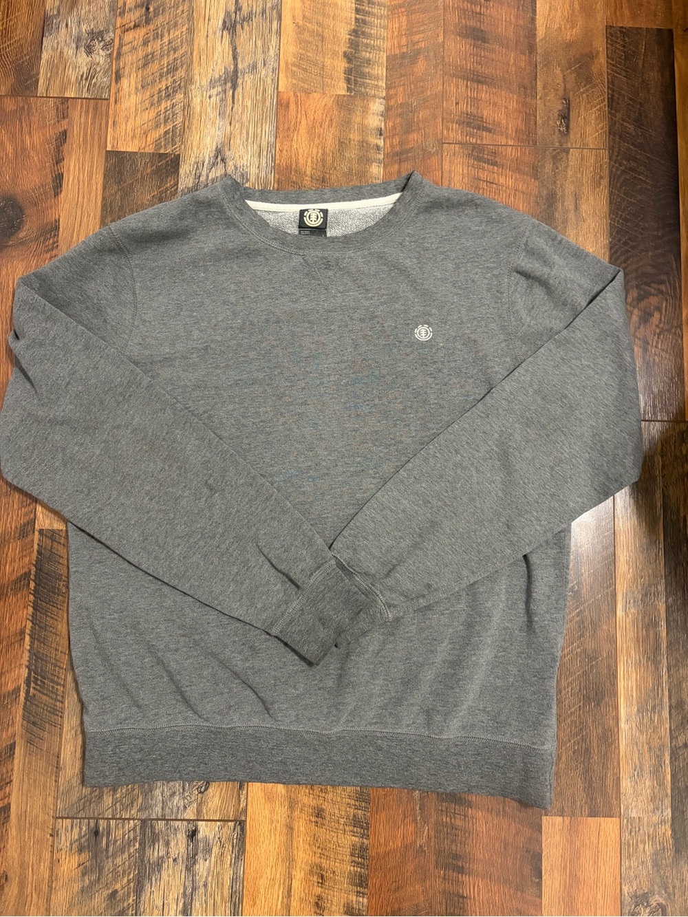 Element Men's Gray Crewneck Sweatshirt - Logo Detail